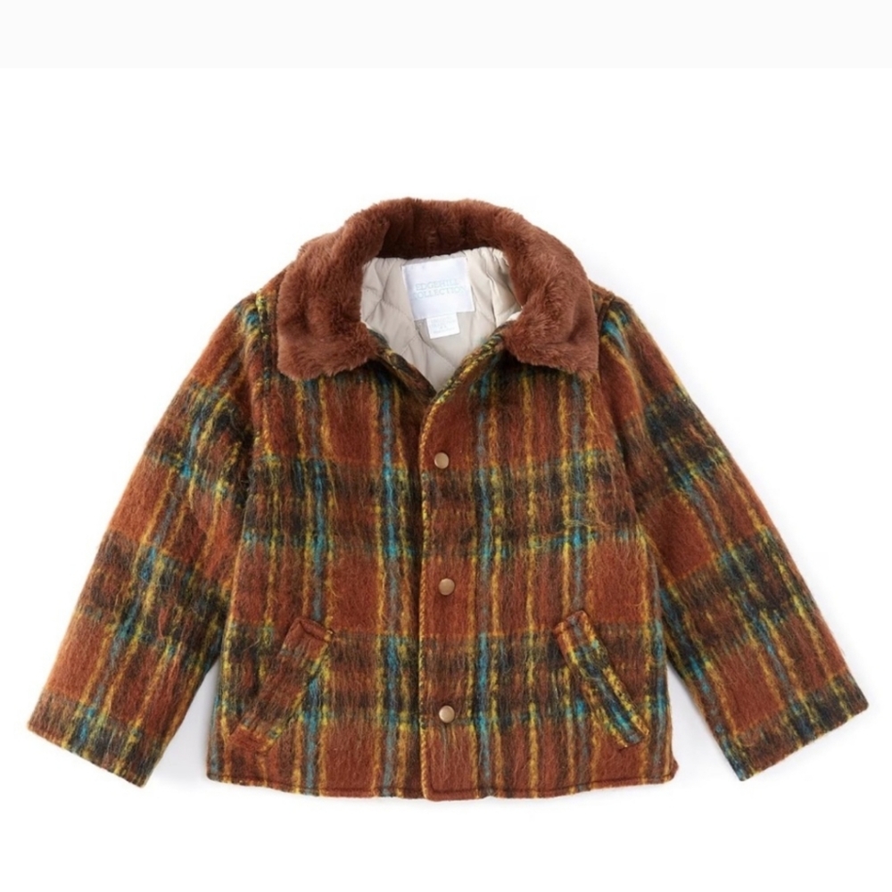 Edgehill Collection Little Boys Tweed Shirt Jacket.